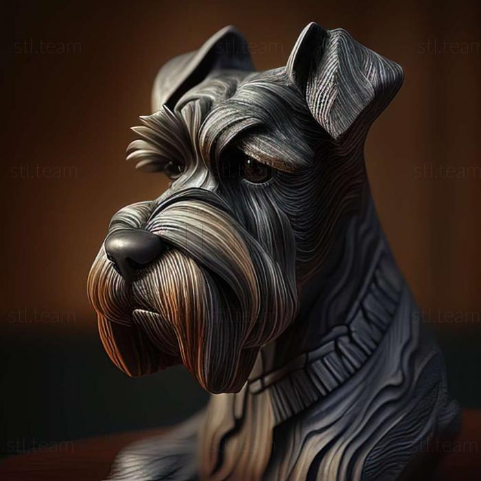 Zwergschnauzer dog